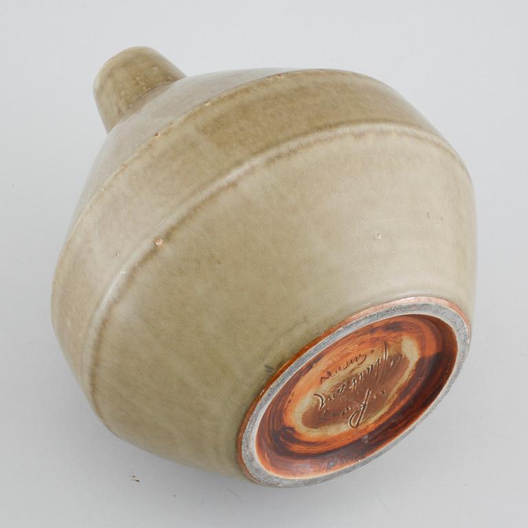 Unique stoneware vase by CARL-HARRY STÅLHANE, Rörstrand, signed, second half of the 20th century.