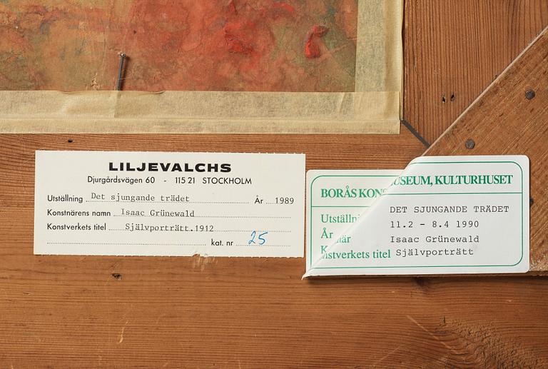 Isaac Grünewald, Self portrait.