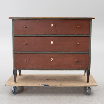 19th century Folk art chest of drawers.