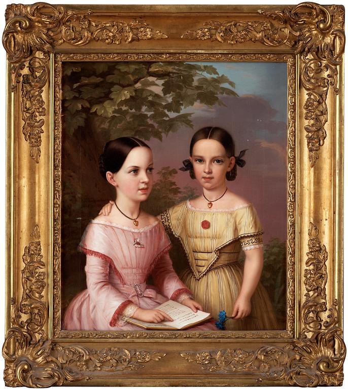 Erik Wahlbergson, "Marianne Lewenhaupt" (1841-1896) och systern "Charlotte Lewenhaupt" (1847-1875).