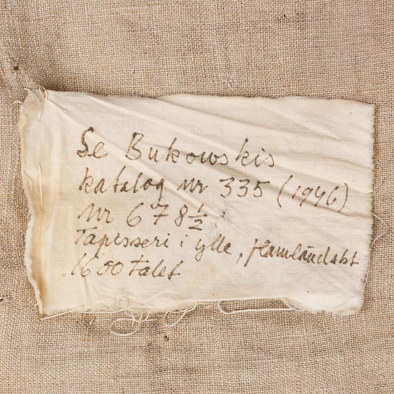 Vävd tapet, gobelängteknik, ca 256 x 313 cm, 1600-talets andra hälft.
