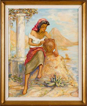 ERNST GEORG HILDEBRAND, olja på duk, signerad.