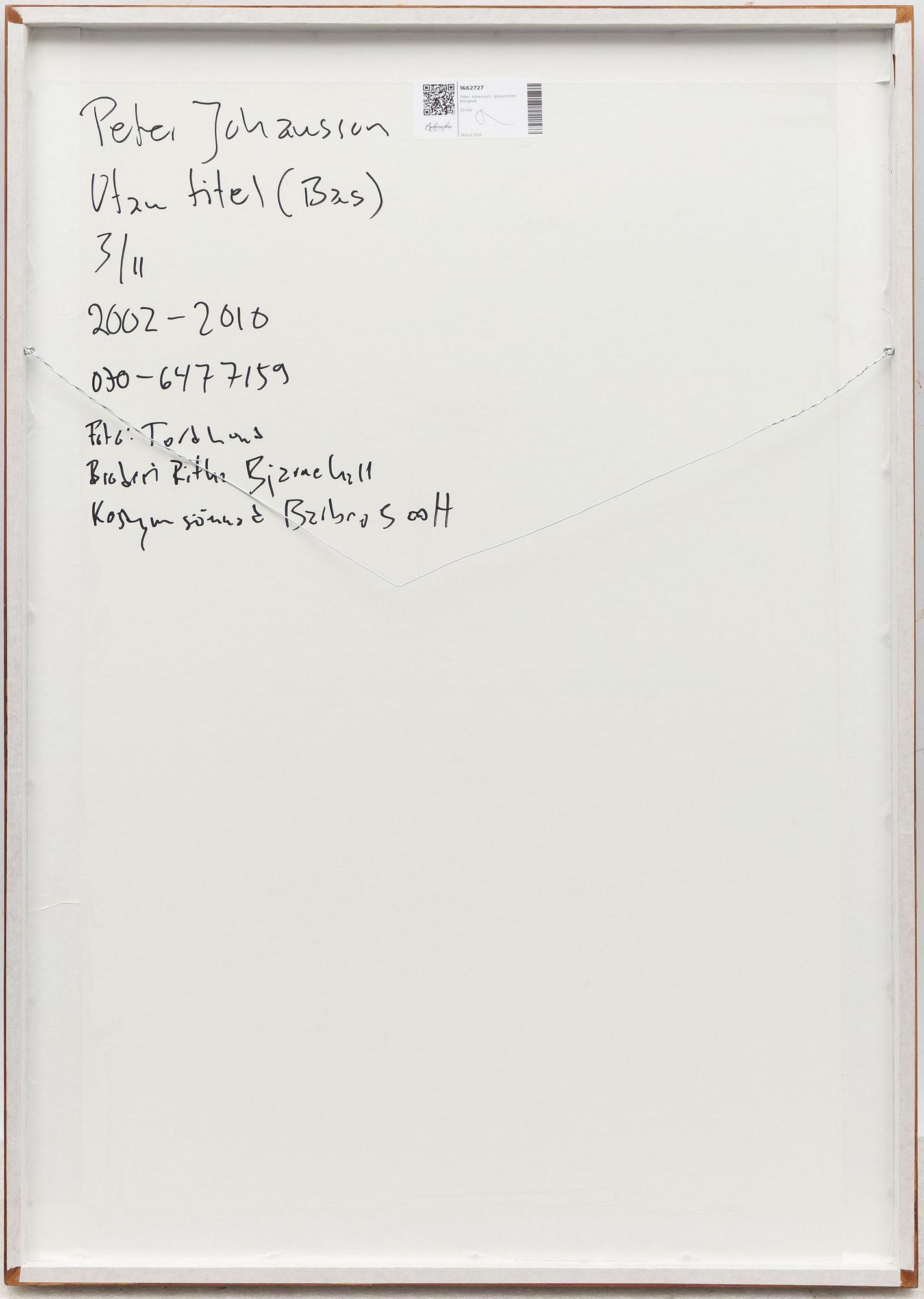 Peter Johansson, "Utan titel" (Bas), 2002-2010.