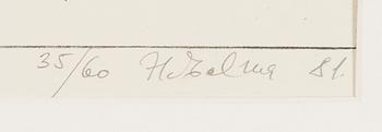 Herald Eelma, litografi, signerad och daterad -82, numrerad 35/60.