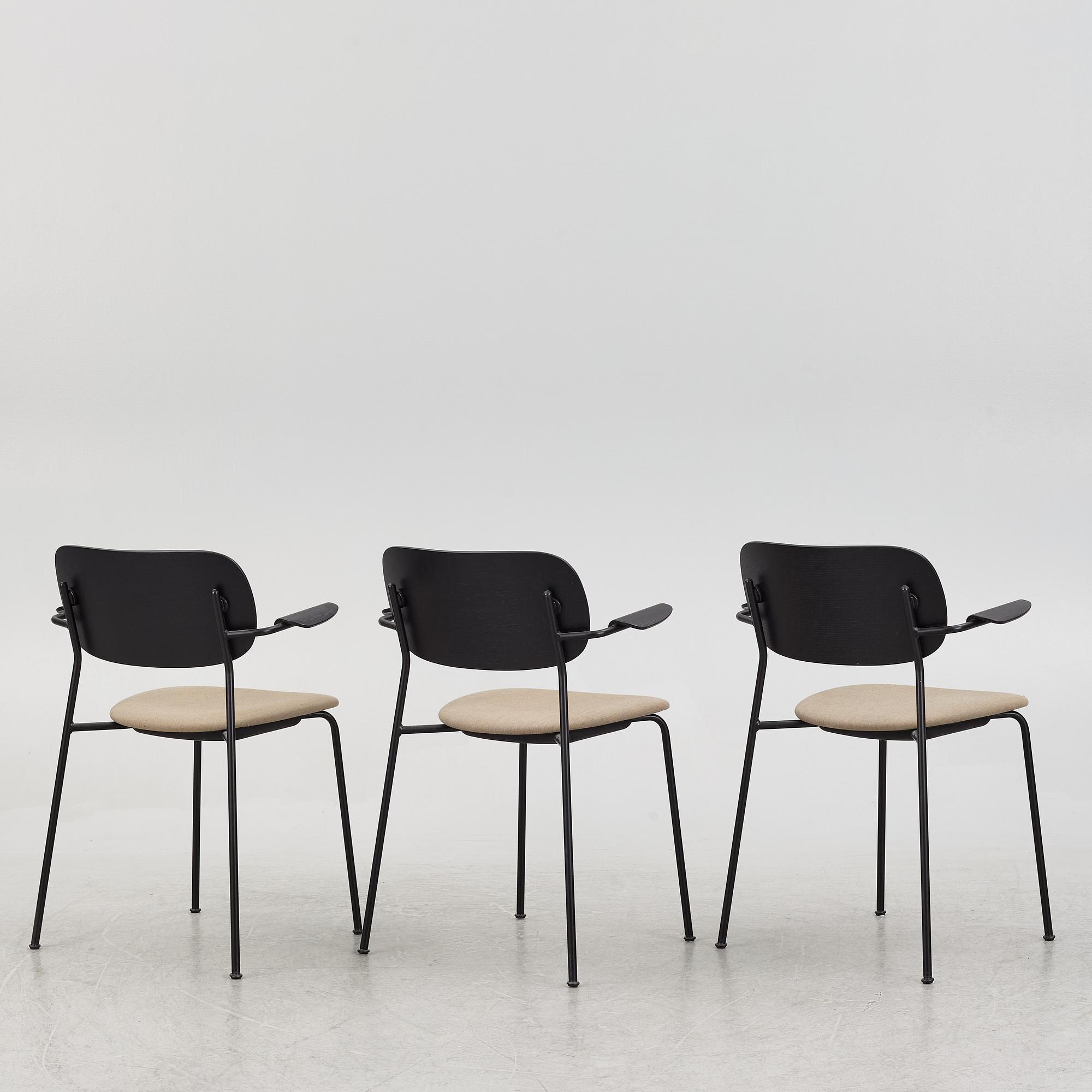Norm Architects & Els Van Hoorebeeck, a set of three 'Co' chairs, "Co", Audo Copenhagen.