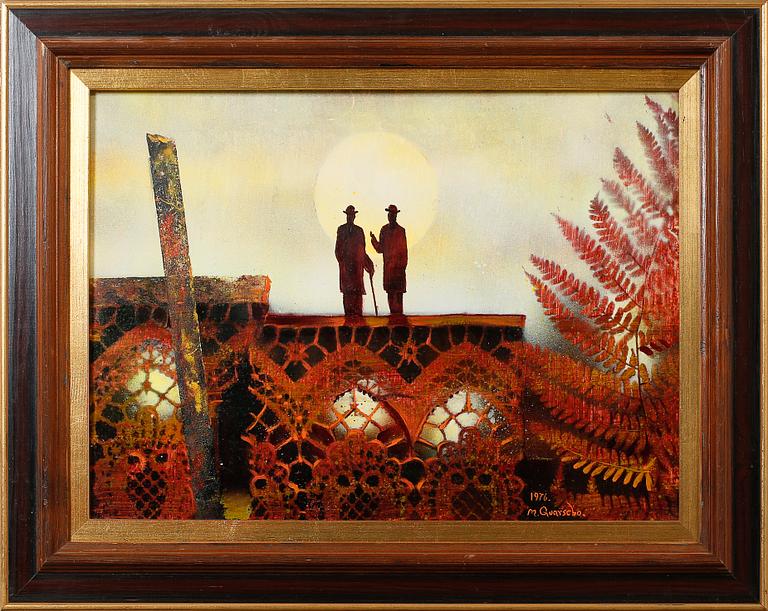 MICHAEL QVARSEBO, olja på pannå, signerad och daterad 1976.