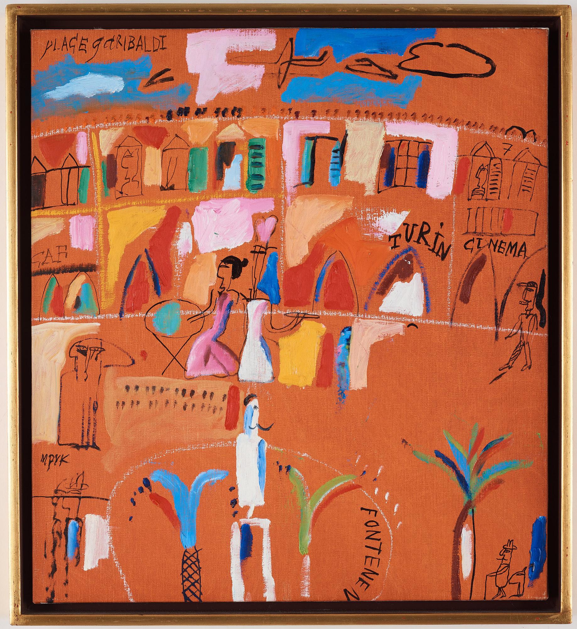 Madeleine Pyk, MADELEINE PYK, oil on canvas, signed.