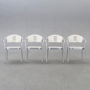 Vico Magistretti, chairs 6 pcs Kartell, Mauna kea alter part of the 20th century.