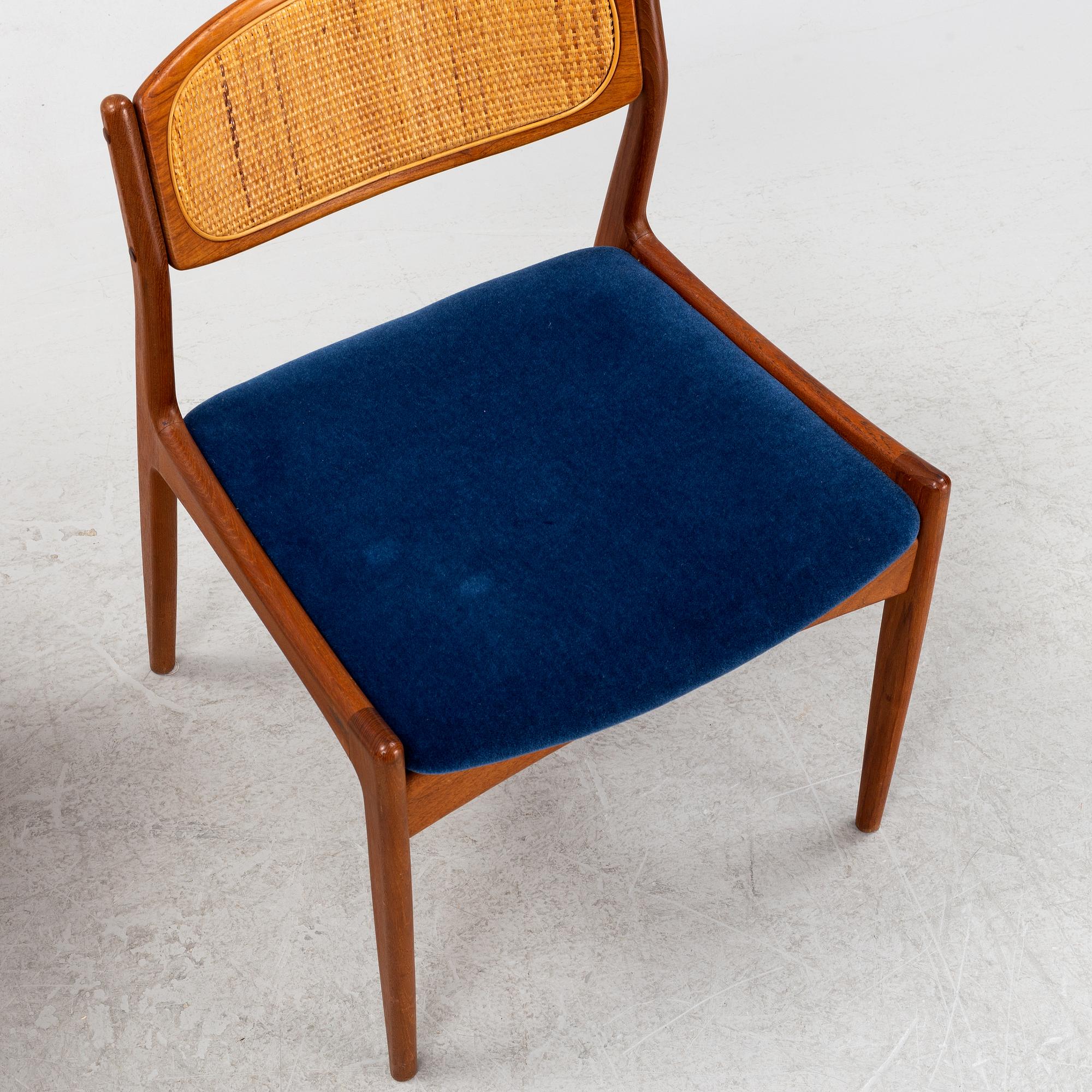 Ib Kofod Larsen, stolar, ett par, för Christian Linneberg, Danmark, 1960-tal.