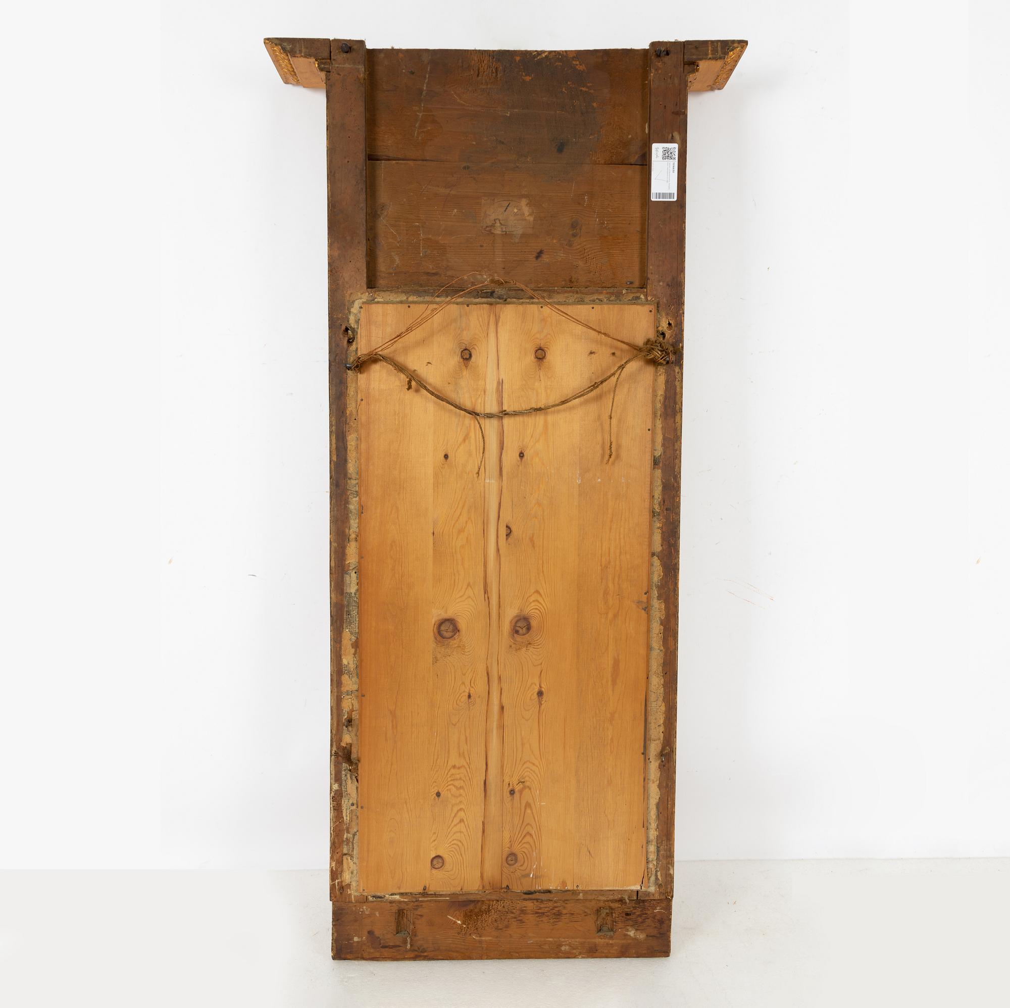 A late Gustavian mirror, of the maker Carl Fredrik Thim, Stockholm (1781-1834).