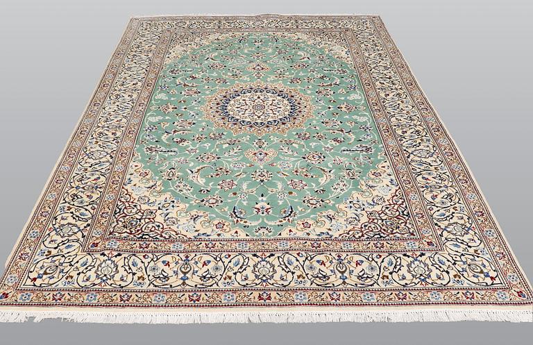 A carpet, Nain part silk so called 9 LAA 301 x 192 cm.