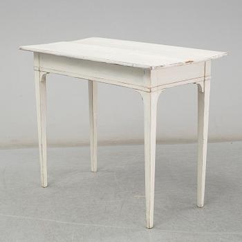 A painted pine late Gustavian desk, early 20th Century.