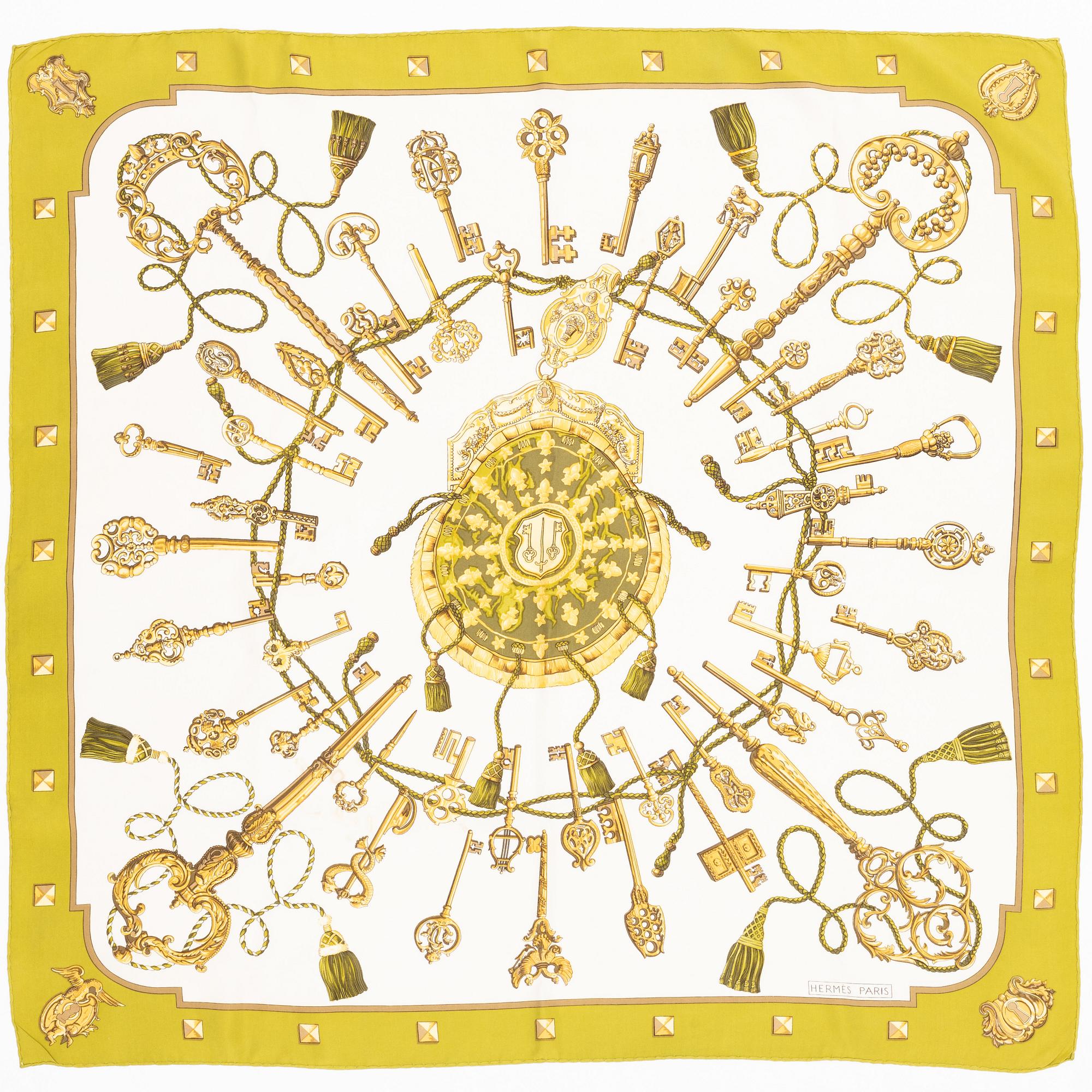 Hermès, scarf, "Les Cles".