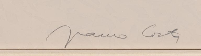 Franco Costa, "With Joshoua walking on the beach in Bergen".