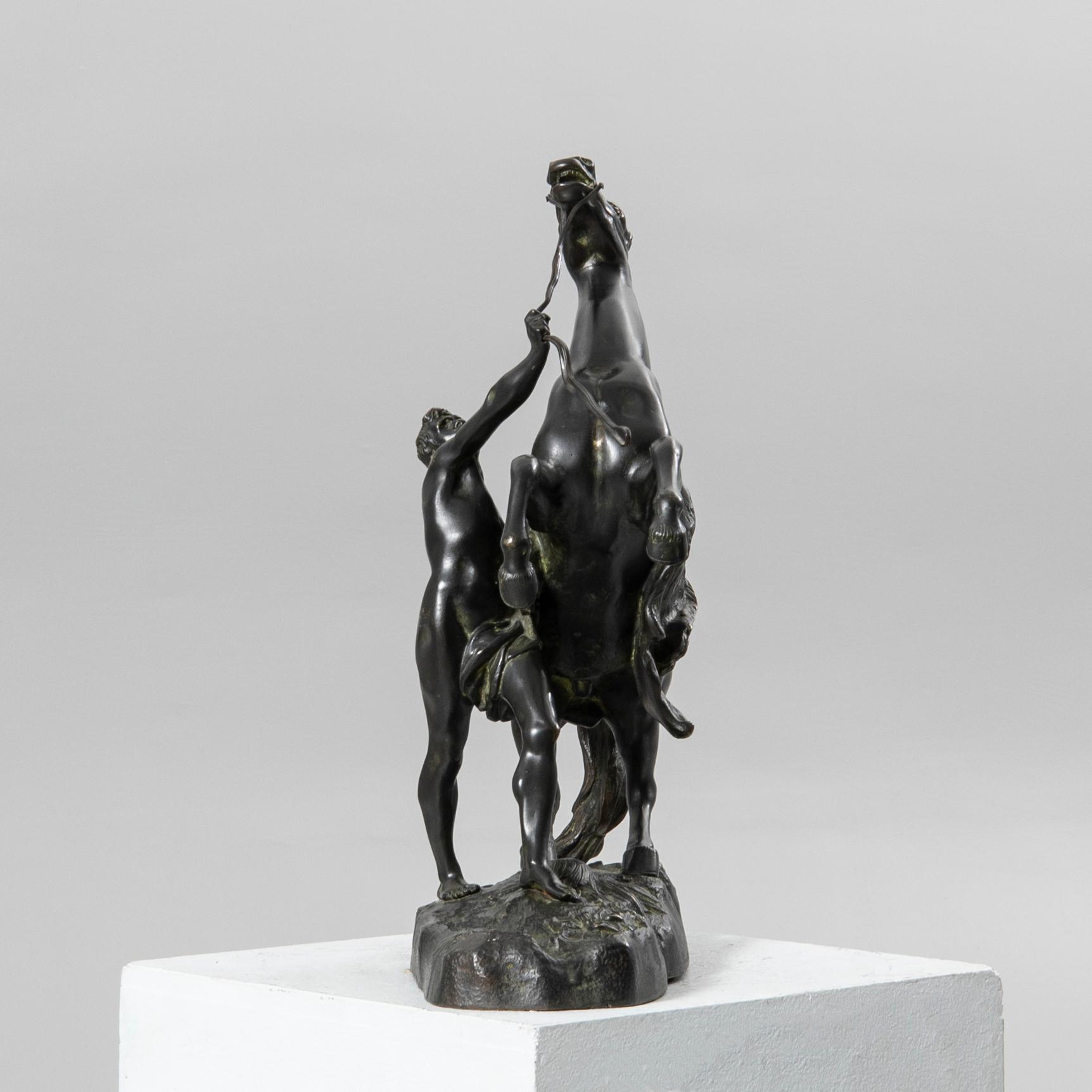 Guilliaume Coustou, after, skulptur, brons, "Chevaux de Marly".