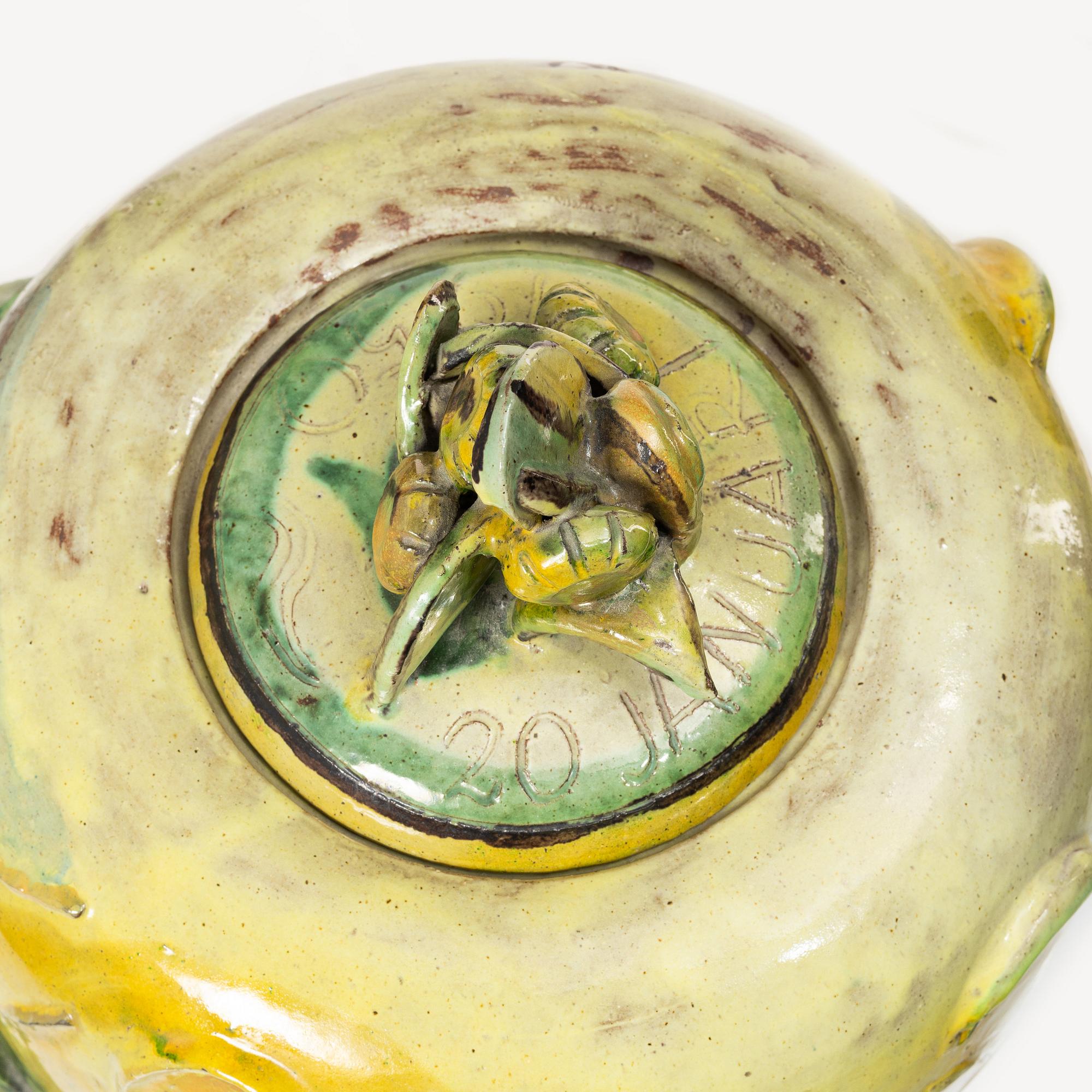 Allan Ebeling, a large lidded vase, 1950.
