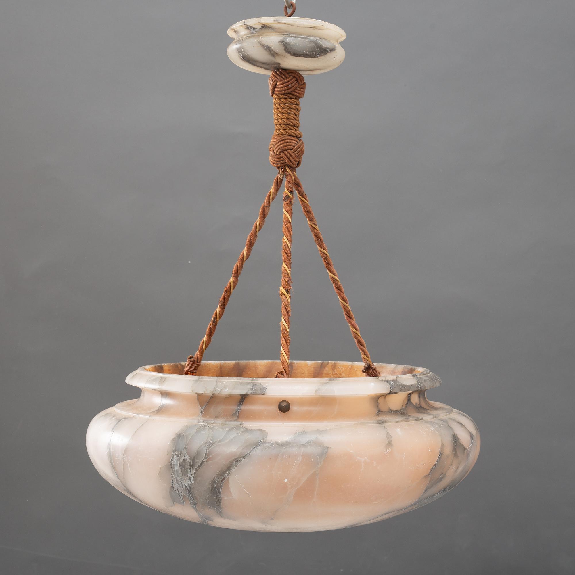 Takampel, alabaster, 1920-tal.