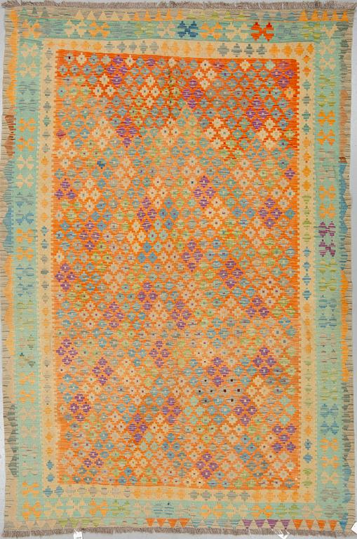 A CARPET, Kilim 300 x 200 cm.