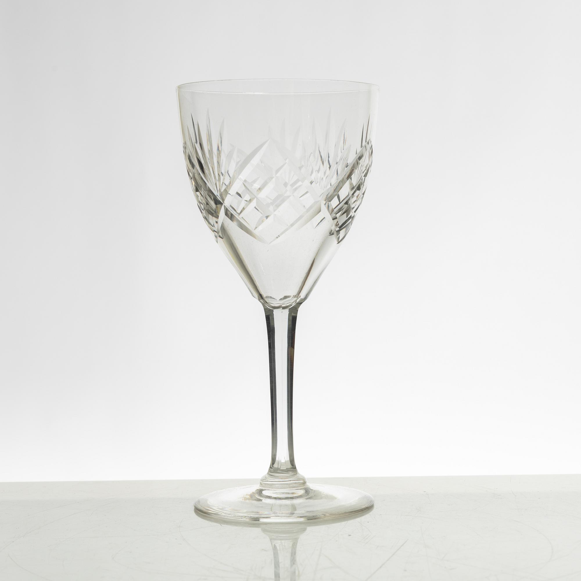 A 44-piece "Helga" glass service, Kosta, Sweden.