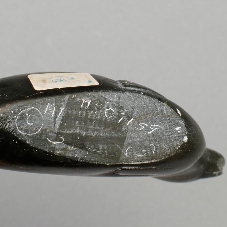 STENFIGURINER 4 st SAMT BENSKULPTUR, mest Grönland.