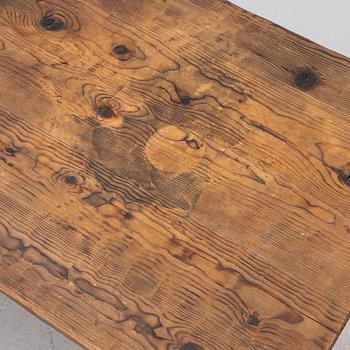 Dining group, 5 pieces, so-called sports cabin furniture, mid-20th century.