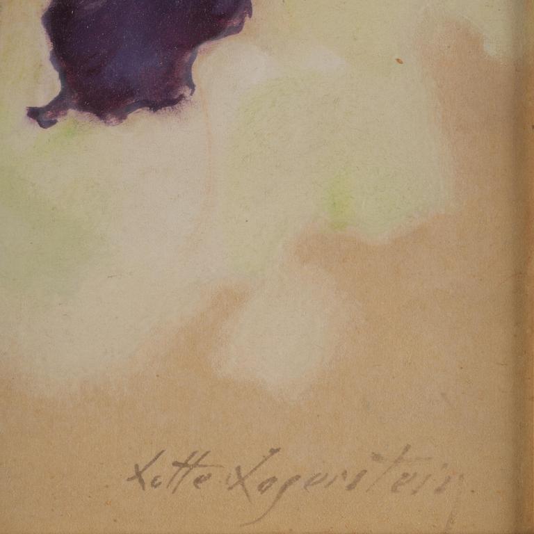 Lotte Laserstein, Petunias in a vase.