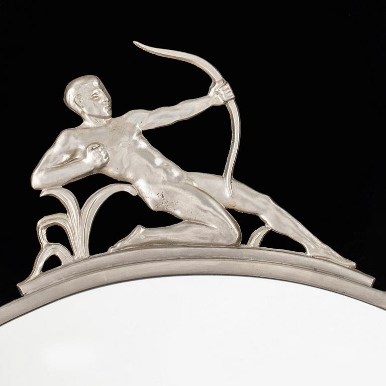 SPEGEL, tenn, art déco, C.G. Hallberg, 1920/30-tal.
