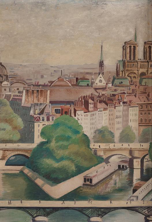 Axel Olson, Utsikt över Paris.