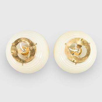 Paavo Tynell, katto-/ seinävalaisimia, 2 kpl, malli 2008, Taito 1930-luku.