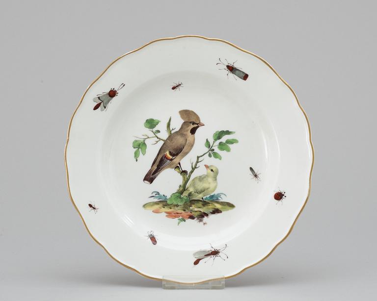 A 19th century Meissen plate.