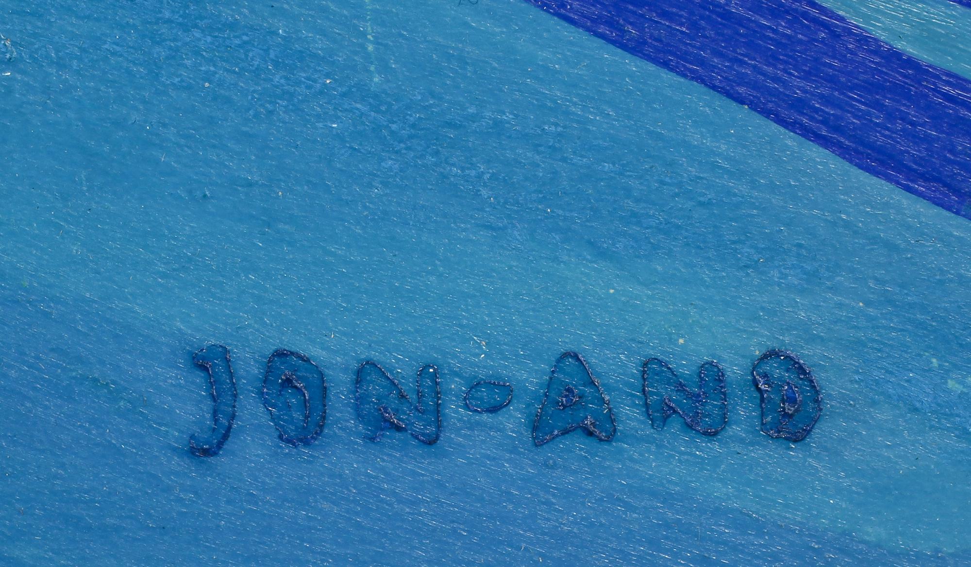 JOHN JON-AND, olja på pannå, signerad.