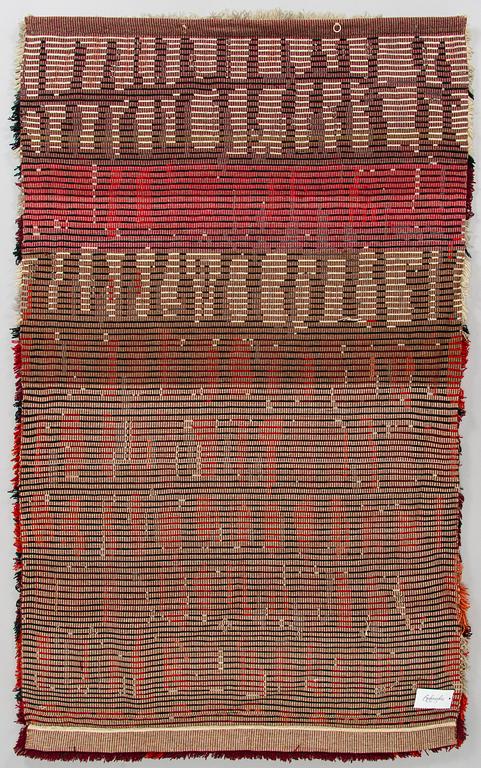 Vappu Niittylä, Rya, modell för Neovius. Ca 188 x 117 cm.