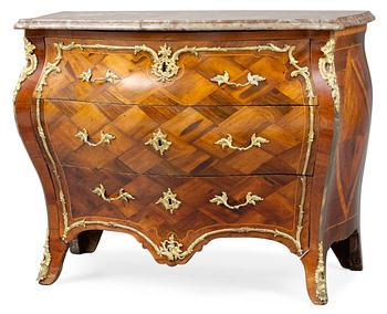 787. A Swedish Rococo commode by C. Tietze.