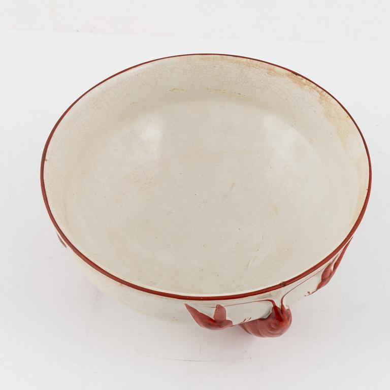 Alf Wallander, a ceramic crayfish bowl, Rörstrand.