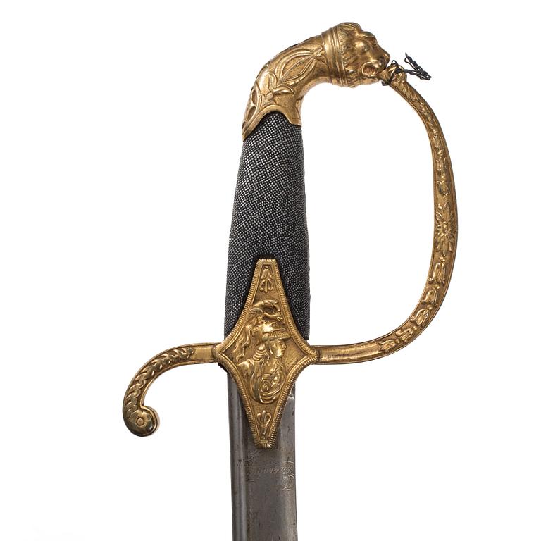 a Swedish officer sarbre m/1815.
