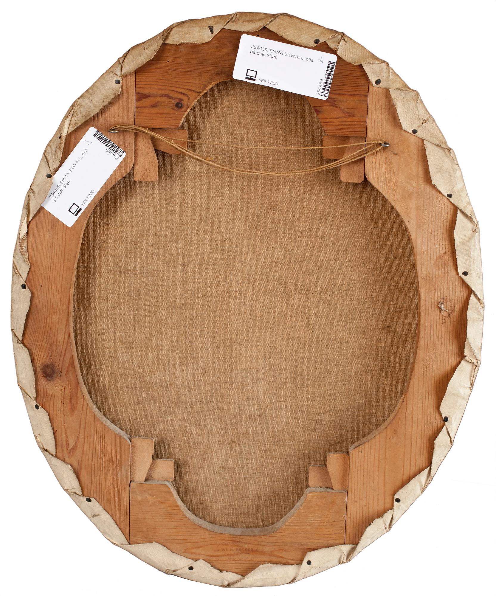 EMMA EKWALL, olja på duk. Sign.