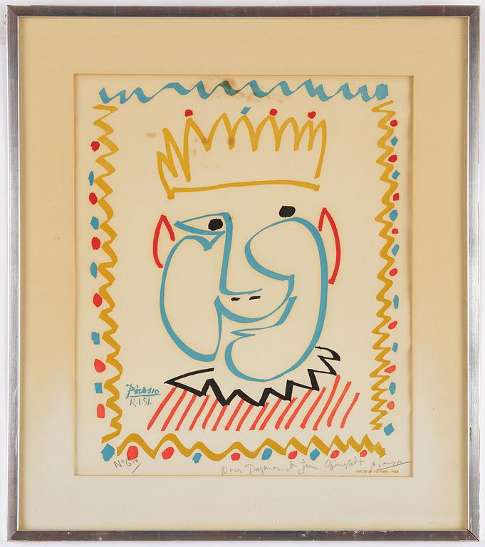 Pablo Picasso, "Tête de roi (Carnaval de Nice)".