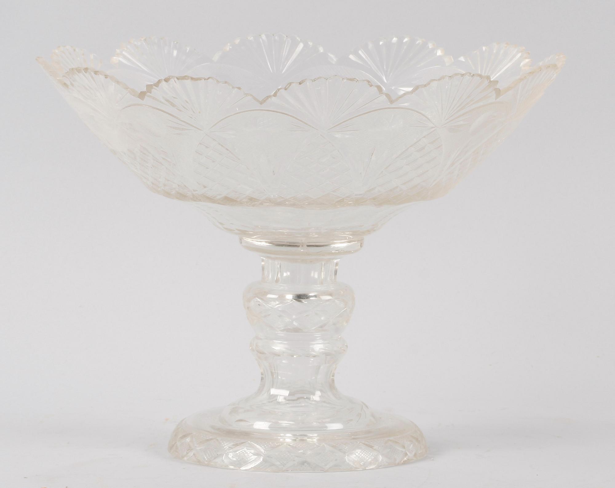 SKÅL, glas, sent 1800-tal.