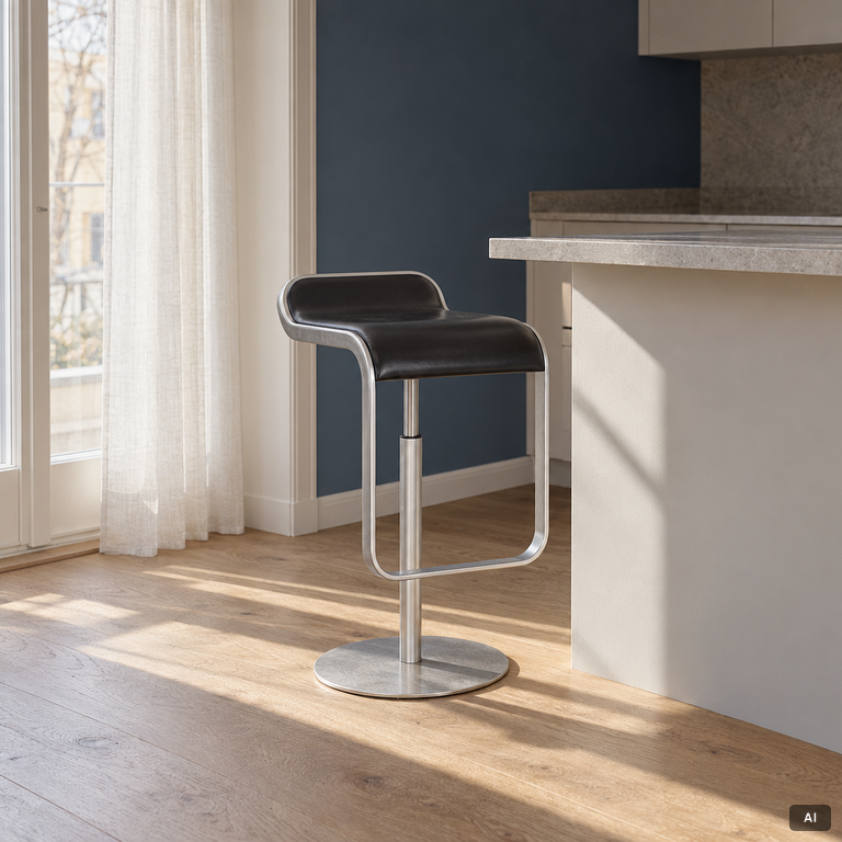 Shin & Tomoko Azumi, a pair of 'Lem' bar stools, LaPalma, Italy.