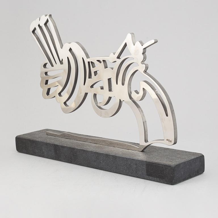 Carl Fredrik Reuterswärd, sculpture, steel, signed CFR and numbered 49/50.