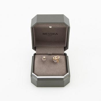 Earrings a pair of "Move Uno Chain and Stud Earrings", Messika.