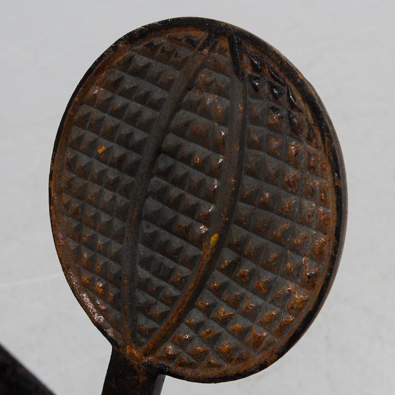 RÅNJÄRN, 3 st, gjutjärn, 1800-tal.