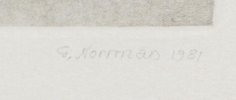 GUNNAR NORRMAN, signed.