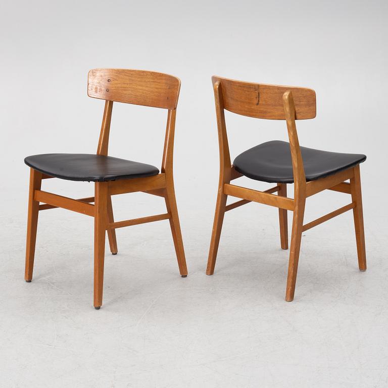 Chairs, 6 pcs, Farstrup, Denmark, 1950s/60s.