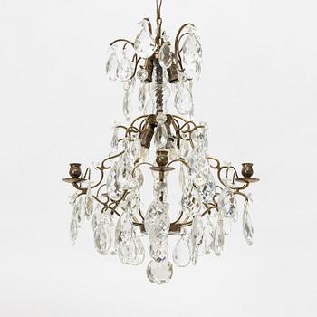 A Rococo style chandelier, first half of the 20th Century.