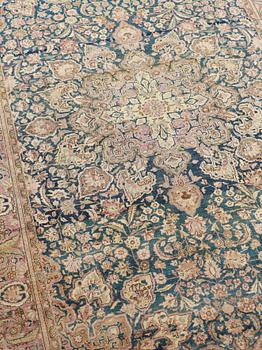 SEMI-ANTIQUE SILK KASHAN. 202,5 x 128,5 cm.