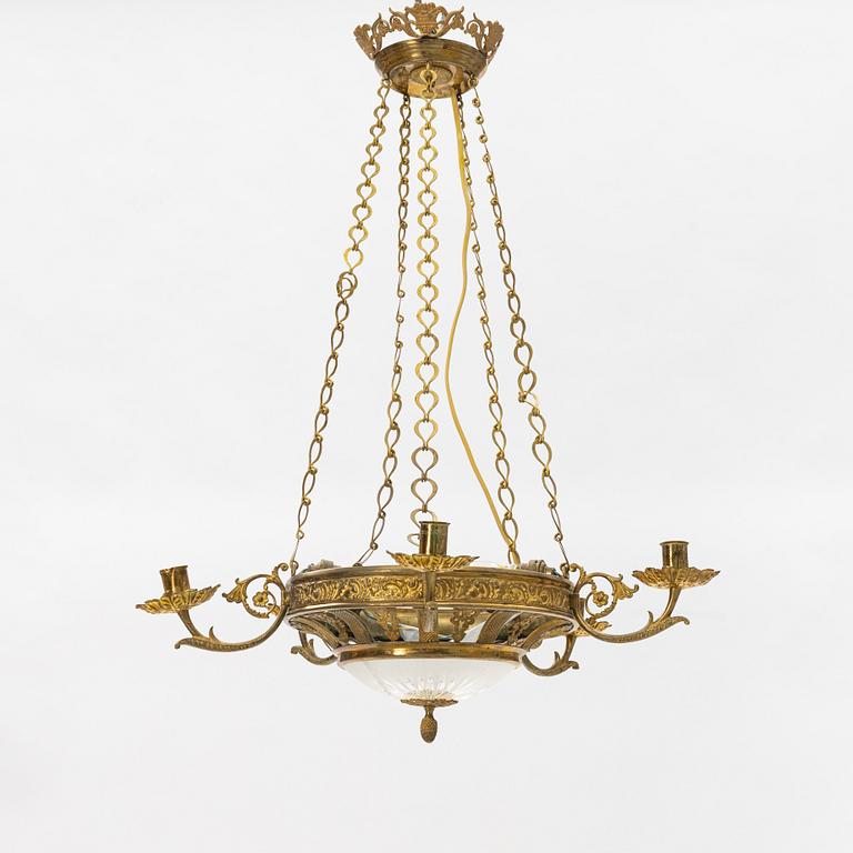 A chandelier, late 19th Century.