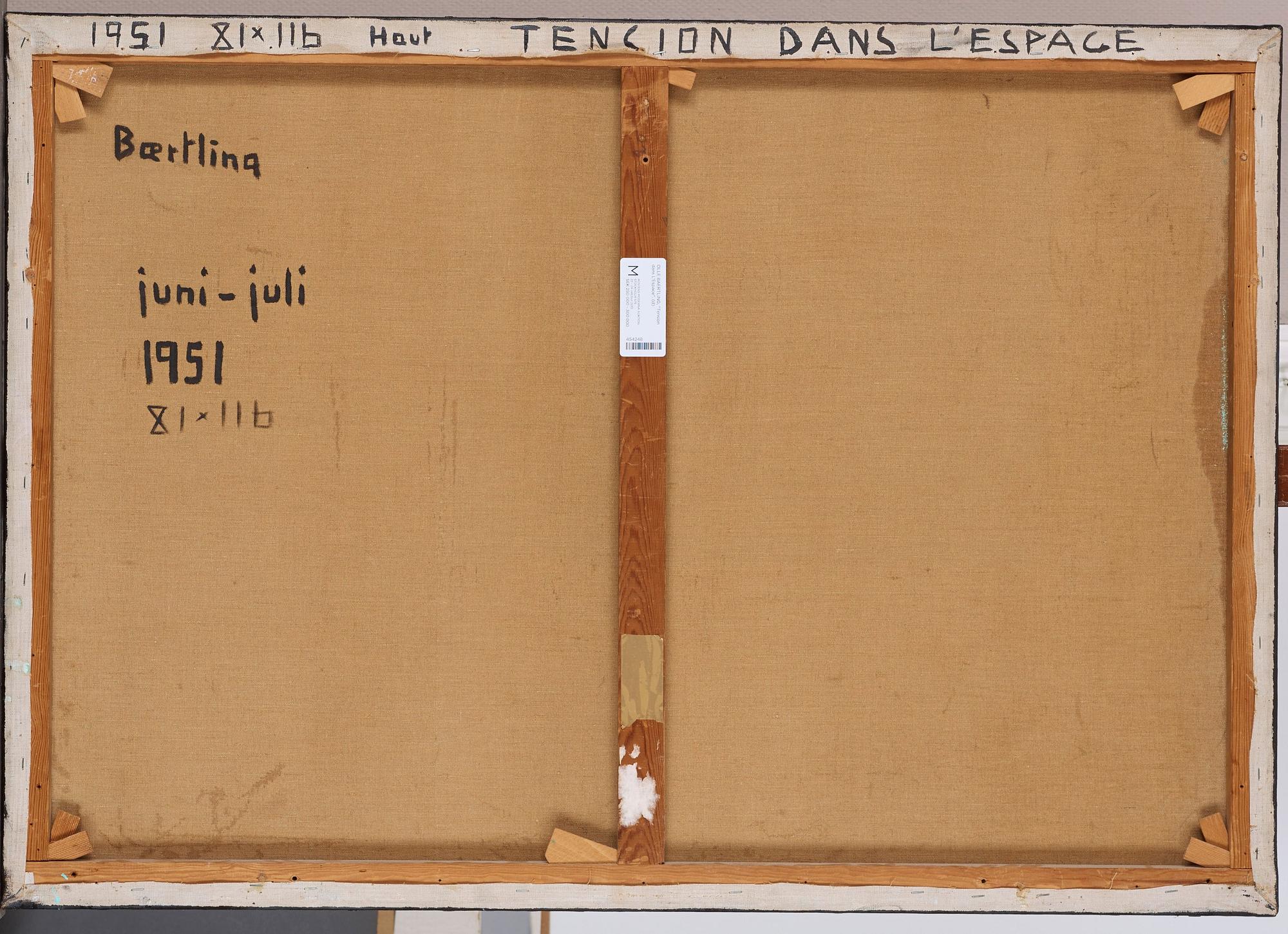 Olle Bærtling, "Tension dans L'Espace".