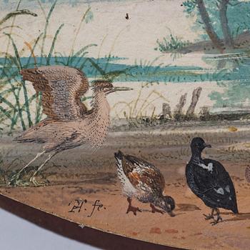 Philip Ferdinand de Hamilton Circle of, Landscapes with birds, a pair.