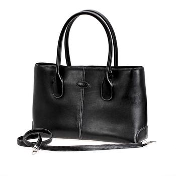 1467. A black leather handbag by Tod's.